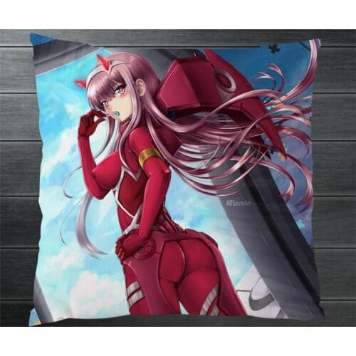 Darling in the Franxx Anime Zero Two Code 002 Two Side Pillowcases Hugging Pillow Cushion Case Cover Otaku Cosplay Gift New P12