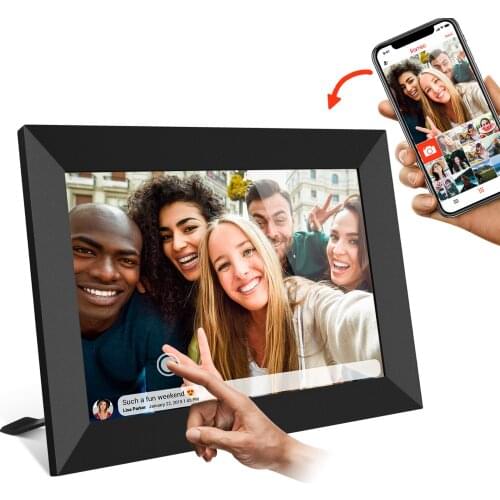 New arrival 10.1 Inch 16GB WiFi Digital Picture Frame 1280x800 Digital Photo Frame Auto Rotate Add Photos/Videos via APP