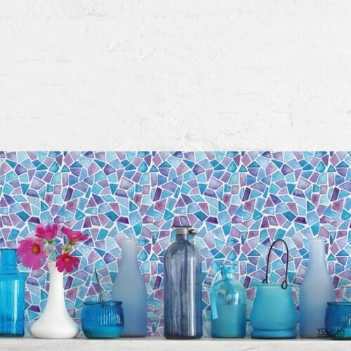 Decorative Retro Moroccan Tiles PVC Tile Sticker Grey color Wall Art Decal,Adhesive Waterproof Kitchen Backsplash Bathroom Decor