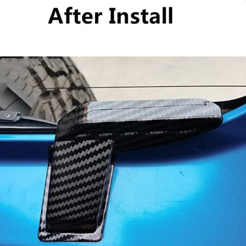 For Suzuki Jimny 2019-2020 JB64 JB74 2Pcs Carbon Fiber Inner Rear Door Windshield Glass Heating Line Cover Protection