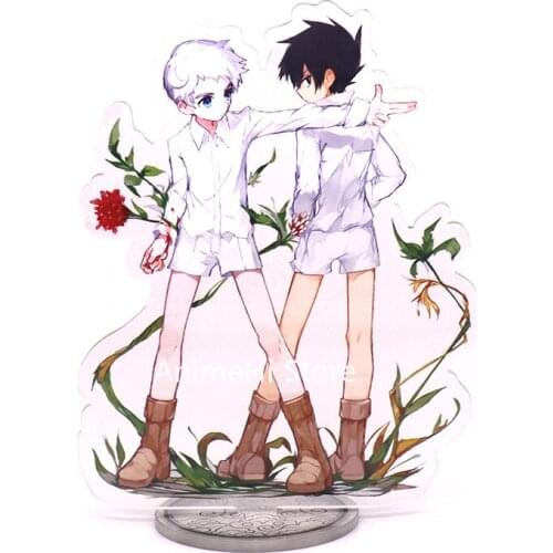 The Promised Neverland Action Figure Cosplay Anime Toys Emma Norman Gilda Lannion Shelly Acrylic Figures Stand Model Dolls 15cm