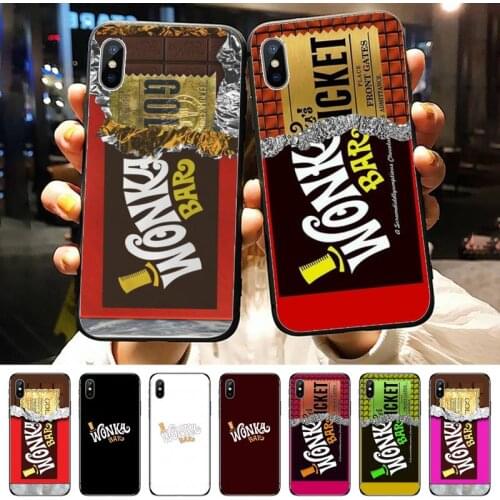 Creative Willy Wonka Chocolate Bar Phone Case for iPhone 11 12 pro MINI XS MAX 8 7 6 6S Plus X 5S SE 2020 XR