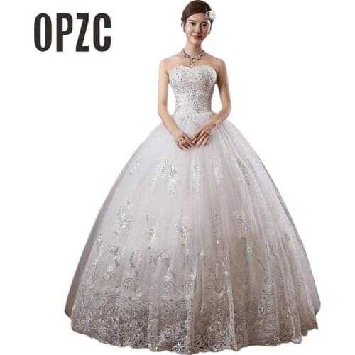 Hot Sale Beading 2020 New Sweetange Korean Style Sweet White Princess Fashionable Lace Wedding Dress Romantic Custom Made T305