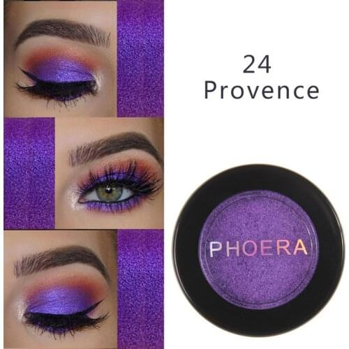 PHOERA Metal Eyeshadow Makeup Palette Red Black Color Glitter Eye Shadow Natural Eyes Make Up maquillage TSLM2