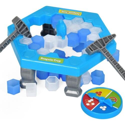 Mini Penguin Trap Parent-child Interactive Entertainment Indoor Board Game Toys For Kid Family Break Ice Block Save Penguin