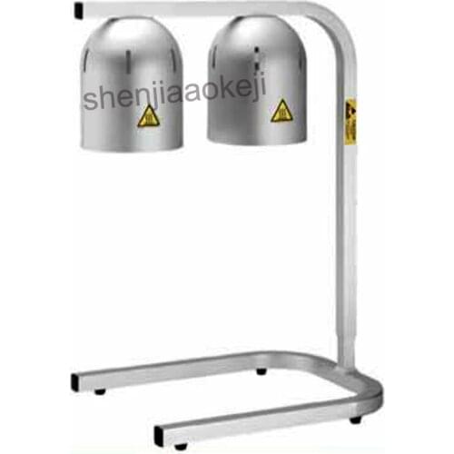 Stainless Steel Kitchen Applications Food Warming Lamp Hotel buffet Dual-Head Insulation Lamps Adjustable Height 220v 500w 1pc