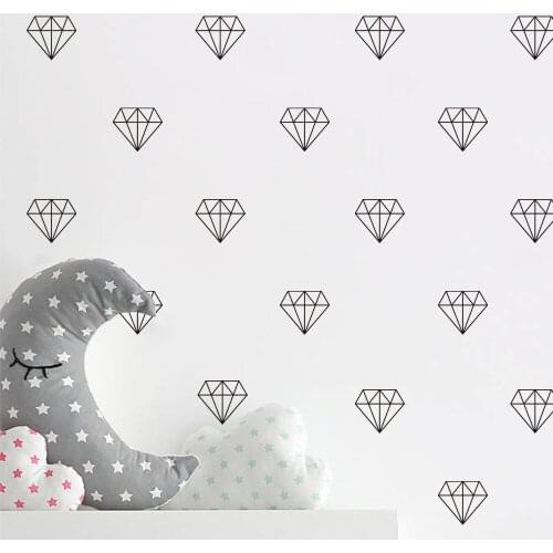 New Ins Style Cartoon Black and White Lines Bedroom Living Room Indoor Decoration 3D Art Mural