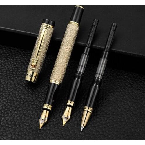 Business Student Fountain Pen 0.5mm Extra Fine Nib Calligraphy Writing Tool Office School Supplies for Men Women Gifts