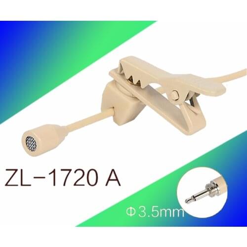 Skin Colour Tie Clip On Lapel Microphone 3.5mm Screw Plug Lavalier Mic Mikrofon For Karaoke Wireless Bodypack Transmitter