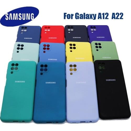Samsung Galaxy A12 Case Soft-Touch Back Protective Shell Silky Silicone A 12 5G A22 G4 /5G Mobile Phones Cover