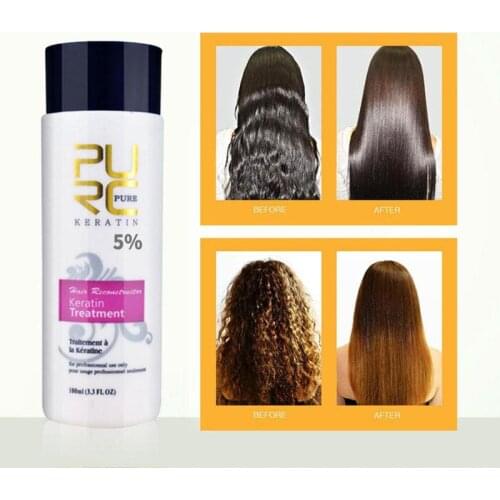 PURC 100ml Purifying Straight Hair Care Hair Scalp Care Brazilian Keratin Shampoo Repair Damaged Hair Scalp