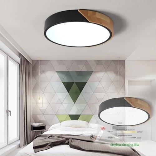 Nordic modern Simplicity LED Ceiling light Stepless dimming with remote control Acrylic lighting lamp bedroom living room study