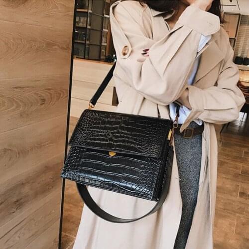 Fashion Womens Designer Handbag Quality PU Leather Women Tote bag Alligator Shoulder Bags Crossbody Bags Vintage Crocodile
