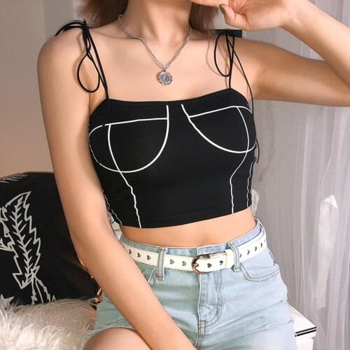 2020 Sexy Women Fashion Summer Vest Lace Up Crop Top Sleeveless Backless Tube Top Solid Tanks Cropped Summer Casual Camisole