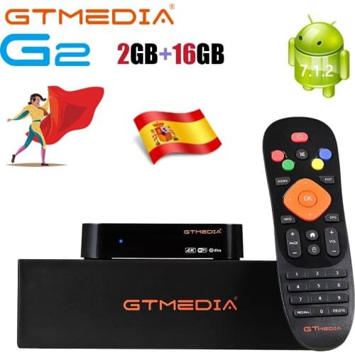 GTmedia G2 TV BOX Android 7.1 Smart TV Box 2GB 16GB WIFI Google Cast Netflix Set top Box PK G1 GTC X96mini with M3U GTplayer