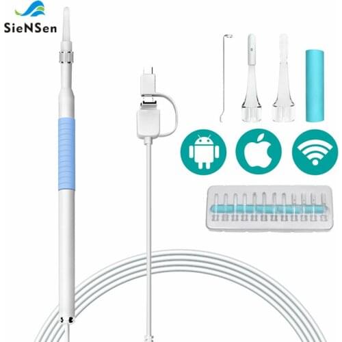 SieNSen In Ear Cleaning Endoscope USB Visual Ear Spoon 5.5mm Mini Camera PC Ear Pick Otoscope Borescope Tool Health Care