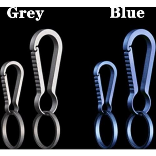 High Quality Metal Keyring Mens Stainless Steel Keychain Key Holder Belt Buckles Car Key Chain