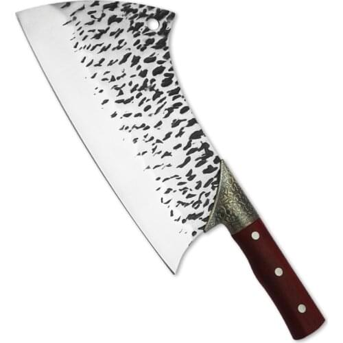 Xyj High Carbon Steel Kitchen Knife Forged Butcher Meat Cleaver Chopping Knife Sharp And Durable Chopper Pro Cooking Accessories