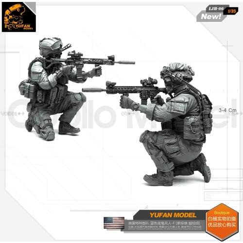 YUFAN MODEL US Army Special Forces Army Blue Devil Soldier - F Resin Model LJH-06