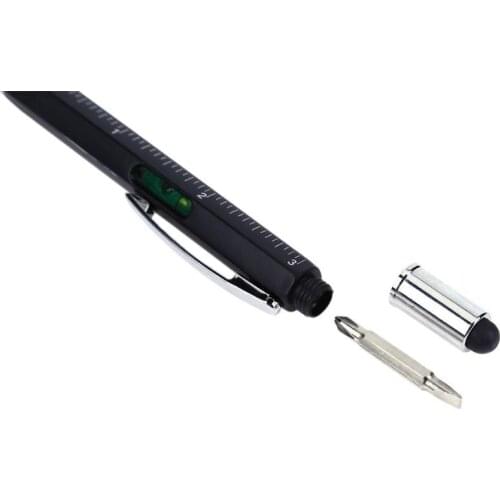 1pc Multi-functional Ballpoint Pen Student Creative Stationery Screwdriver Caliper Scale Capacitance Pens School Office Supplies