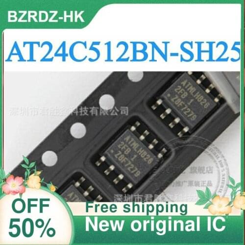 2-10PCS/lot AT24C512BN-SH25-T SOP8 2FB2 AT24C512BN-SH New original IC