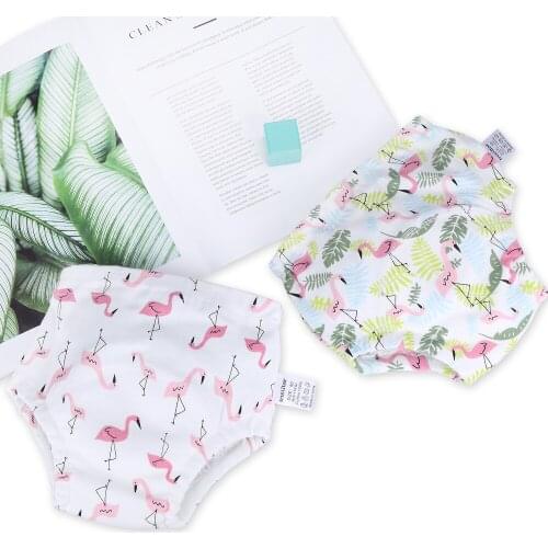 2pcs Unisex Baby Diaper Reusable Baby Training Pants Cotton Newborn Underpants Panties Infant Toddler Cloth Diaper Nappies Cover