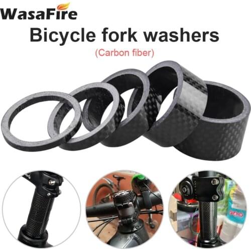 28.6mm 3mm 5mm 10mm 15mm 20mm Shape Carbon Fiber Washer MTB BMX Road Bike Bicycle Headset Stem Spacers Kit For Bike Fix Refit
