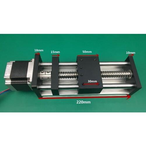 Best Price GGP Ball Screw 1204 1605 1610 Slide Rail 500mm 450mm Linear Guide Moving Table Slipway+Nema23 motor 57 Stepper Motor