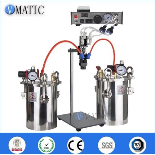 Free Shipping VMATIC Glue Dispensing Equipment Accurate Automatic Glue Machine With 2pcs 5L Pressure Tank Valve