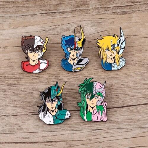 BG1161 Hot Anime Hard Enamel Pins Collections Cartoon Anime Jewelry Brooches Denim Shirt Collar Badge Lapel Friends Gifts