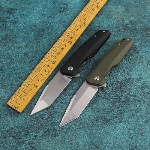D2 steel outdoor folding knife G10 camping knife EDC sharp survival knife