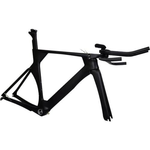 DENGFU Carbon Time Trial Bike Frame Fork Seatpost Handlebar Brakeset UD Matt Di2 Triathlon BSA BB30 FM068