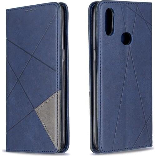 For Samsung Galaxy A70 50S 30S 20S 10S 20e 10e 50 40 30 20 10 A750 A7 J4 J6 Plus Prime Leather Grid Splice Flip Phone Case Cover