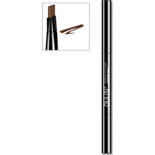 5 Color Long Lasting Double Ended Eyebrow Pencil Waterproof No Blooming Rotatable Triangle Eye Brow Pen