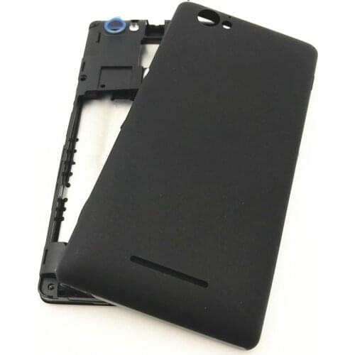 Full Housing LCD panel Middle frame case Battery door cover Side button For Sony Xperia M C1904 C1905 C2004 C2005 Repats