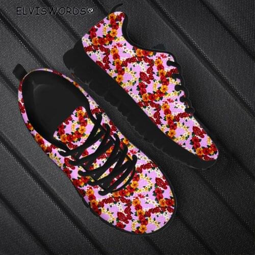 ELVISWORDS Women Shoes Winding Wreath Design High-quality Breathable Sneakers for Woman Leisure Ladies Walking Shoes Flat-Shoes