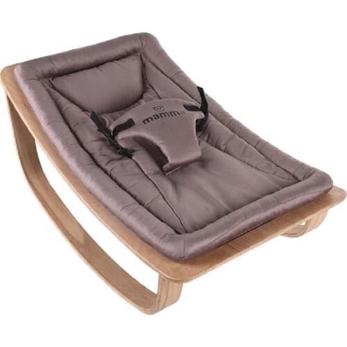 Mamma Natural Wood Baby bed, baby rocking chair sleeping bed mother lap Baby Cradle Swing hundred percent cotton pillow