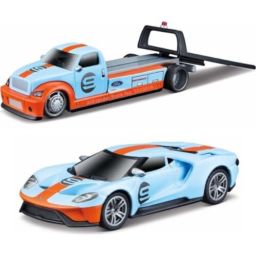 Maisto 1:64 2019 Ford GT Pallet truck Alloy material transport Die-casting car model collection gift toy boys