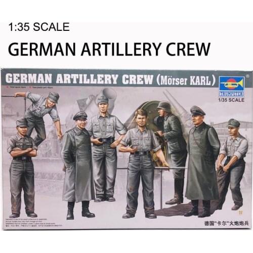 1:35 German Artillery Cerw Kit 1/35 Plastic Military Assembly Model Toy