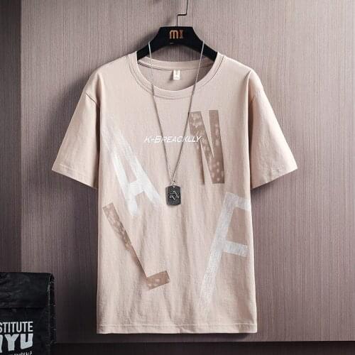 New T-Shirt Hip Men 2021 Summer Lettering Printed Hop T Shirts High Quality Cotton Short Sleeves TShirt Men Dropshipping