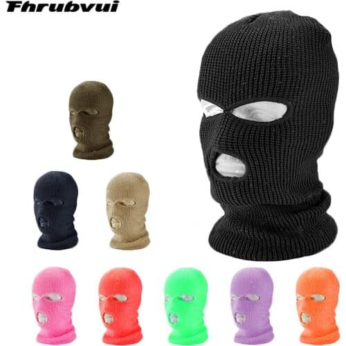 New Full Face Balaclava Halloween Mask Hat Caps For Party Motorcycle Bicycle Cycling Unisex Keep Warm Sports Beanies Knitted Hat