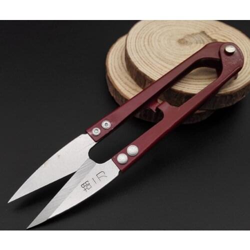 Stainless Steel Yarn Shears Sewing Cutting Scissors Shears Cross Stitch Scissors Embroidery Scissor U Thread Scissors for Fabric