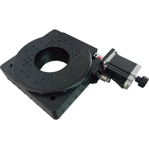 PX110-200 Precision Electric Rotary Table Worm Gear Worm Hollow Rotary Table Positioning Table Electric Indexing Plate 200