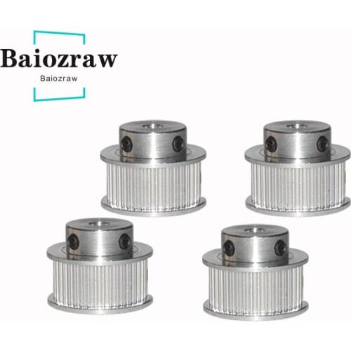 3D Printer Pulley Aluminum Timing Pulley 2GT 40teeth Bore 5/6/ 6.35/ 8/10/12mm Pulley for 2GT Belt Width 6mm 9mm 10mm GT2 40T