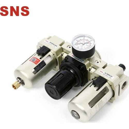 SNS Three Units FRL Air Source Treatment Air Filter Regulator Iubricator
