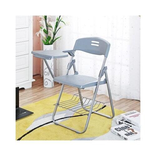 High quality Folding Office Chairs Conference Chairs Writing Chair with Wordpad and book holder