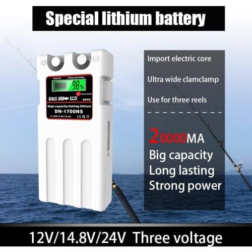 14.8V 12800mAh High Quality Large Capacity Electric Take-Up Reels Lithium Battery for Boat Light Sea Fishing Power Bag Straps