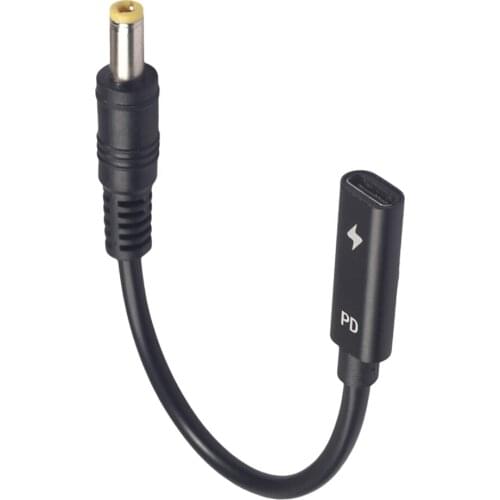 USB Charging Cable Type C A 5525 5.5 Mm * 2.5 Mm PD For Portable PC DVD