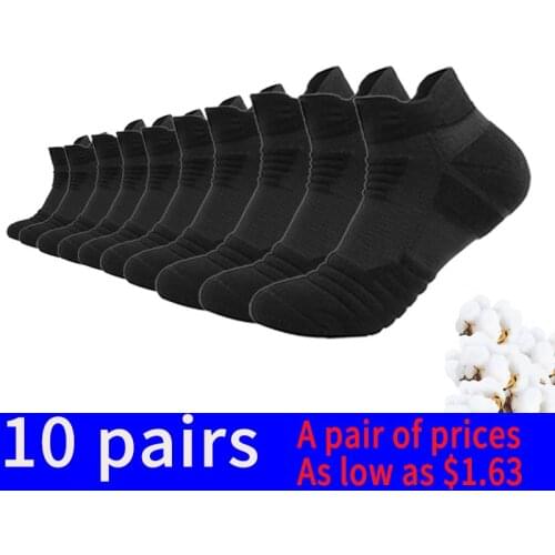 10 Pair High Quality New Breathable Moisture Men Outdoor Sports Elite Basketball Socks Man Cycling Socks Cotton Male Stockings