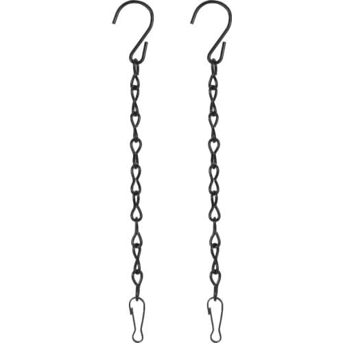 2Pcs Garden Basket Iron Hanging Chains Flower Planter Pots Holder Replacement Flower Pot Hanging Basket Chain